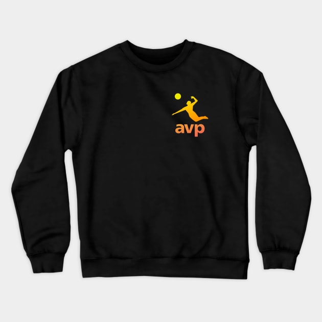 AVP Beach Volleyball Crewneck Sweatshirt by Dawn Star Designs